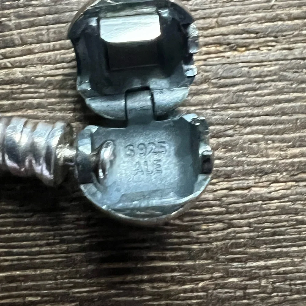 Pandora Retired Moments Teal Multi-Strand Bracelet 925 
6 3/4” B29 - Picture 3 of 3